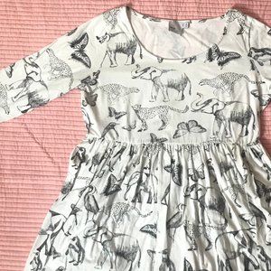 Safari Print Skater Dress